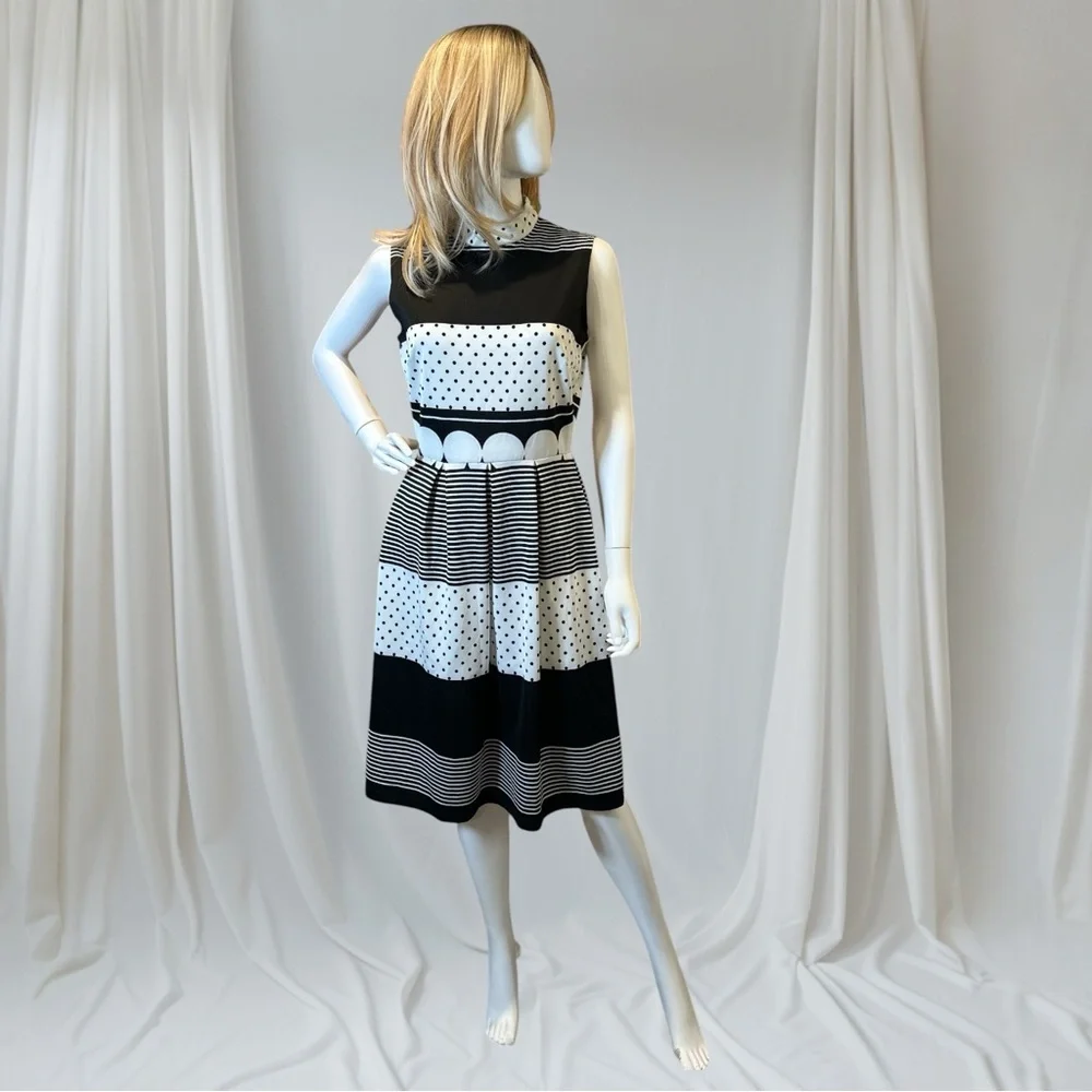 🎉Host Pick 🎉 Kate and Lily Black & White A-line Midi Dress - Picture 9 of 9